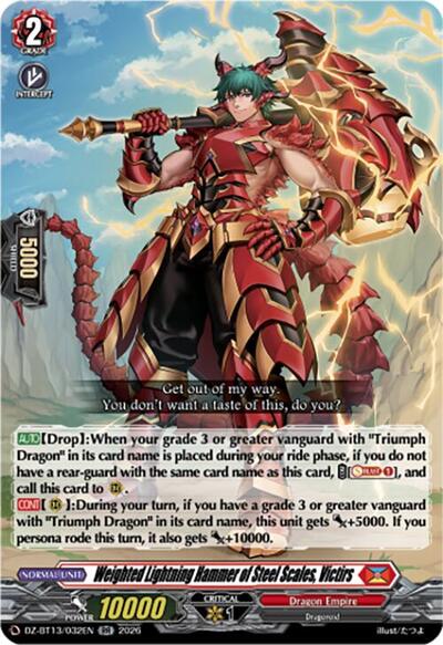 Weighted Lightning Hammer of Steel Scales, Victirs [D-Format] DZ-BT13/032EN