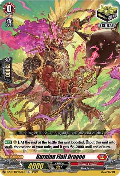 Burning Flail Dragon [D Format] DZ-BT13/056EN
