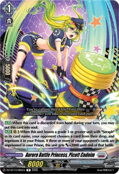 Aurora Battle Princess, Picott Cadnim [D-Format] DZ-BT13/085EN