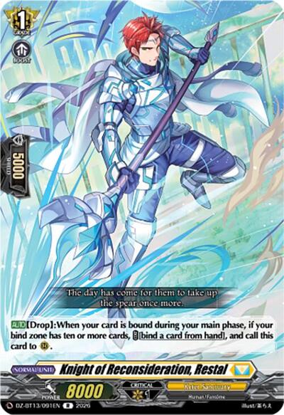 Knight of Reconsideration, Restal [D-Format] DZ-BT13/091EN