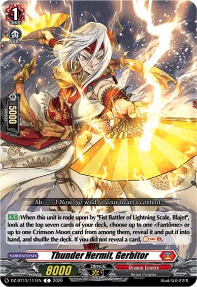 Thunder Hermit, Gerbitor [D-Format] DZ-BT13/111EN