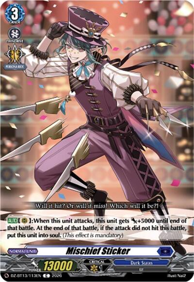 Mischief Sticker [D-Format] DZ-BT13/113EN