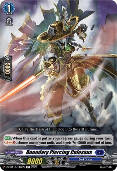 Boundary Piercing Colossus [D-Format] DZ-BT13/118EN