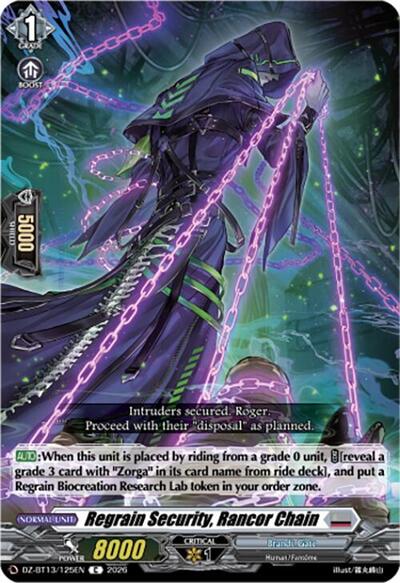 Regrain Security, Rancor Chain [D-Format] DZ-BT13/125EN