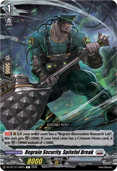 Regrain Security, Spiteful Break [D-Format] DZ-BT13/126EN
