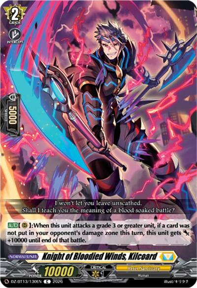 Knight of Bloodied Winds, Kilcoard [D-Format] DZ-BT13/130EN