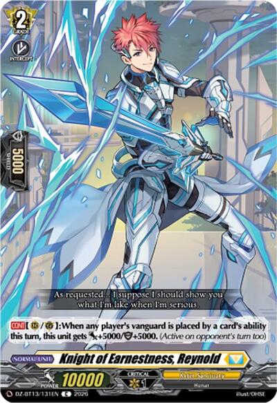 Knight of Earnestness, Reynold [D-Format] DZ-BT13/131EN