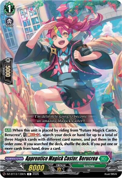 Apprentice Magick Caster, Berucrea [D-Format] DZ-BT13/139EN