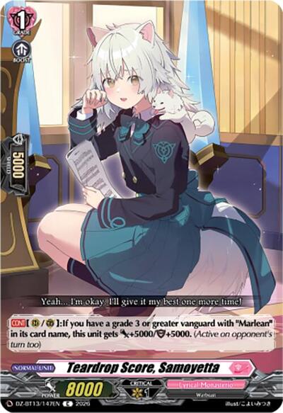Teardrop Score, Samoyetta [D-Format] DZ-BT13/147EN