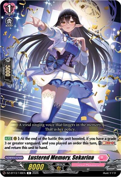 Lustered Memory, Sekarina [D-Format] DZ-BT13/148EN