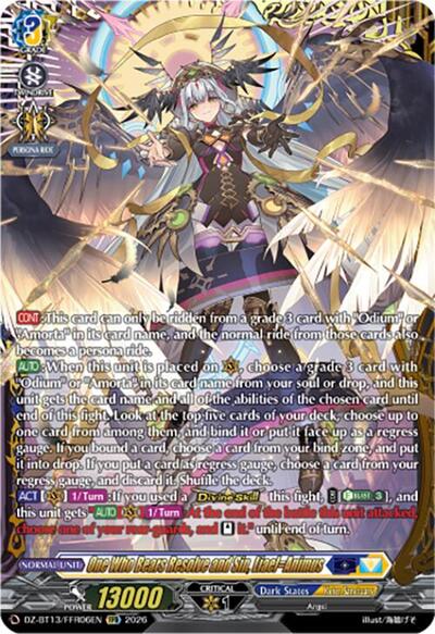 One Who Bears Resolve and Sin, Liael=Animus [D-Format] DZ-BT13/FFR06EN