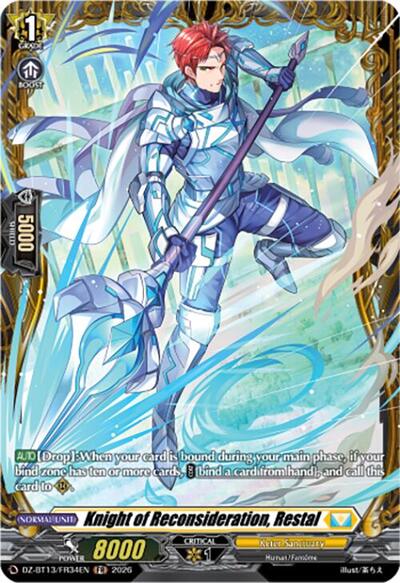Knight of Reconsideration, Restal [D-Format] DZ-BT13/FR34EN