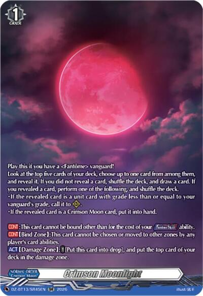Crimson Moonlight [D-Format] DZ-BT13/SR45EN