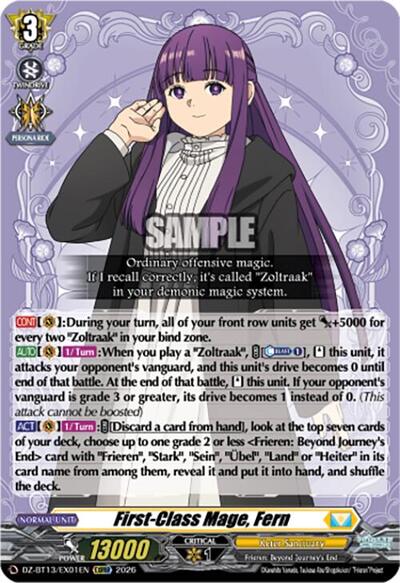 First-Class Mage, Fern [D-Format] DZ-BT13/EX01EN