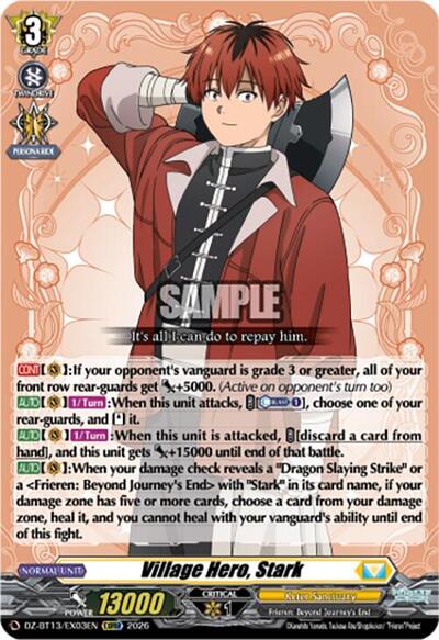 Village Hero, Stark [D-Format] DZ-BT13/EX03EN