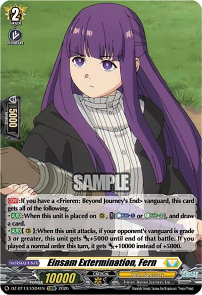 Einsam Extermination, Fern [D-Format] DZ-BT13/EX04EN