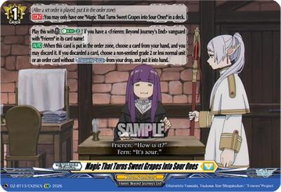 Magic That Turns Sweet Grapes Into Sour Ones [D-Format] DZ-BT13/EX25EN