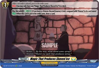 Magic That Produces Shaved Ice [D-Format] DZ-BT13/EX27EN