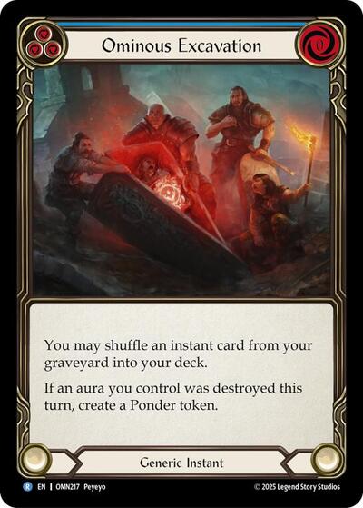Ominous Excavation — Omens of the Third Age