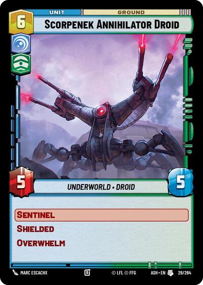 Scorpenek Annihilator Droid — Ashes of the Empire: Extras: Hyperspace
