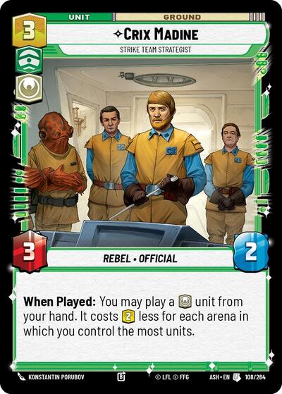 Crix Madine, Strike Team Strategist 