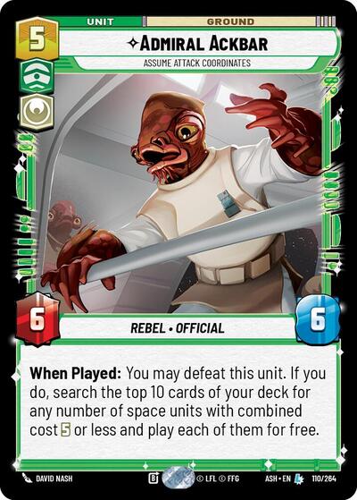 Admiral Ackbar, Assume Attack Coordinates