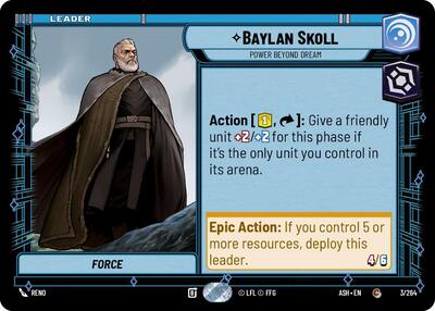Baylan Skoll, Power Beyond Dream 