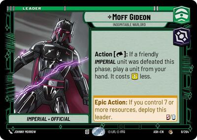 Moff Gideon, Indomitable Warlord — Ashes of the Empire: Extras: Hyperspace