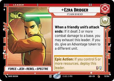 Ezra Bridger, It's Now or Never 