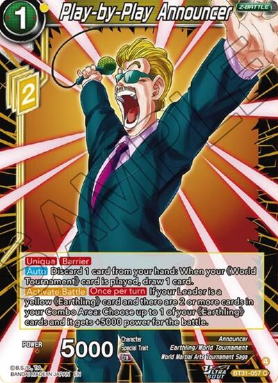 Play-by-Play Announcer BT31-057