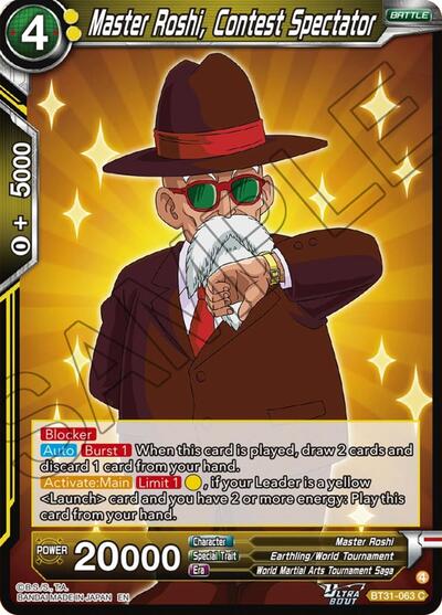 Master Roshi, Contest Spectator BT31-063