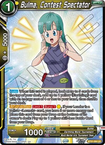 Bulma, Contest Spectator BT31-064