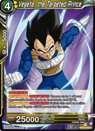 Vegeta, the Targeted Prince BT31-070