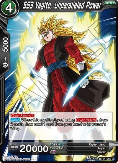 SS3 Vegito, Unparalleled Power BT31-095