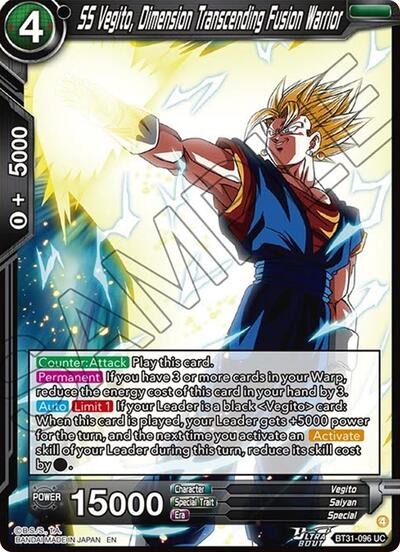SS Vegito, Dimension Transcending Fusion Warrior BT31-096