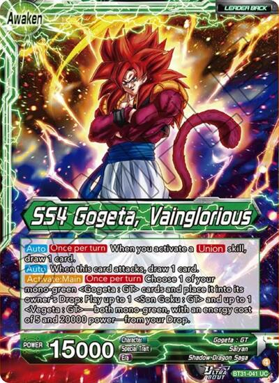 SS4 Son Goku & SS4 Vegeta // SS4 Gogeta, Vainglorious BT31-041