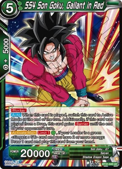 SS4 Son Goku, Gallant in Red BT31-045