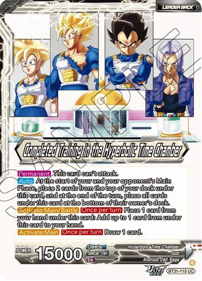 Training in the Hyperbolic Time Chamber // Completed Training in the Hyperbolic Time Chamber BT31-115