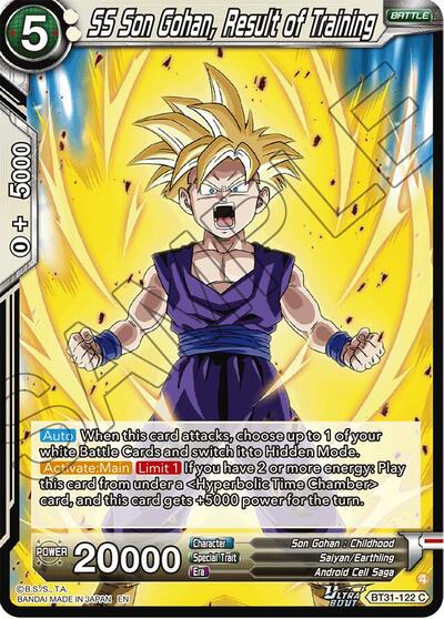 SS Son Gohan, Result of Training BT31-122