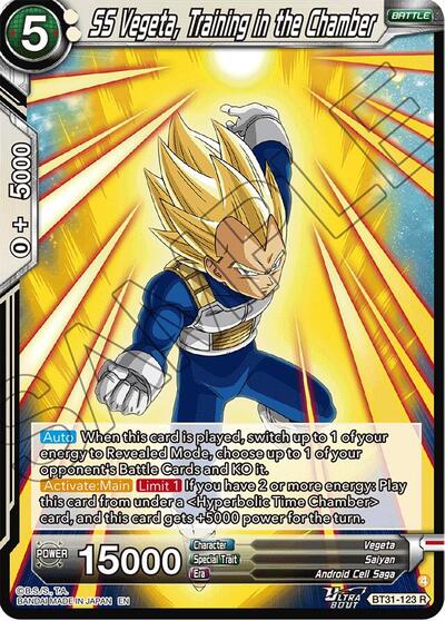SS Vegeta, Training in the Chamber BT31-123