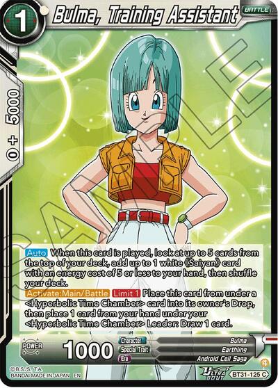 Bulma, Training Assistant BT31-125
