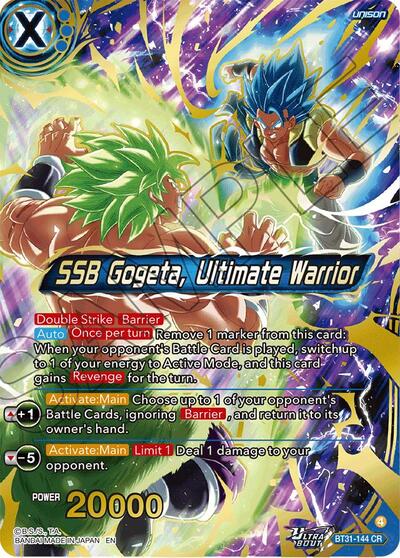 SSB Gogeta, Ultimate Warrior BT31-144