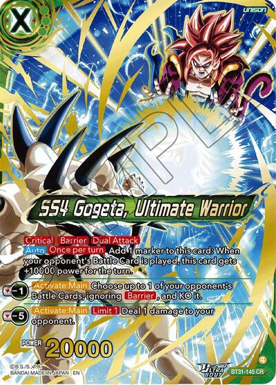 SS4 Gogeta, Ultimate Warrior BT31-145