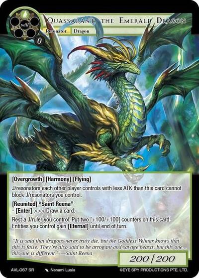 Quassarant, the Emerald Dragon 
