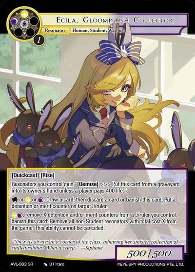 Ecila, Gloomplush Collector 