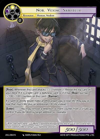 Nob, Vexing Saboteur 