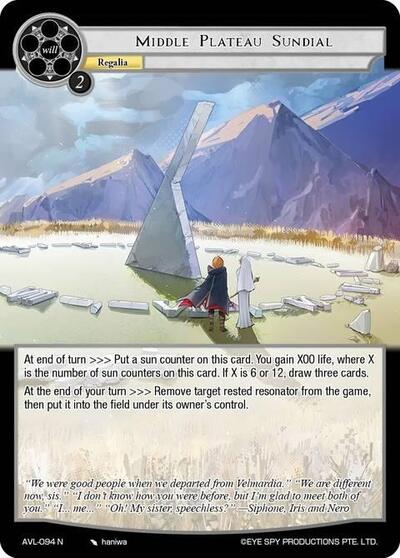 Middle Plateau Sundial 