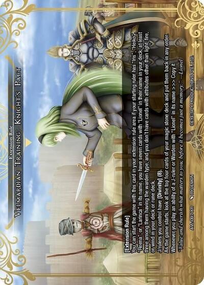 Velmardian Training: Knight's Pact AVL-097 XR