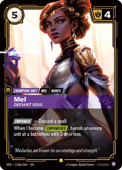 Mel, Defiant Soul 110a/166