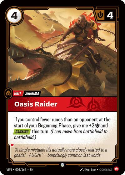 Oasis Raider 006/166